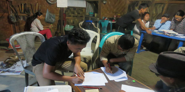 Data collection at Ngamju village