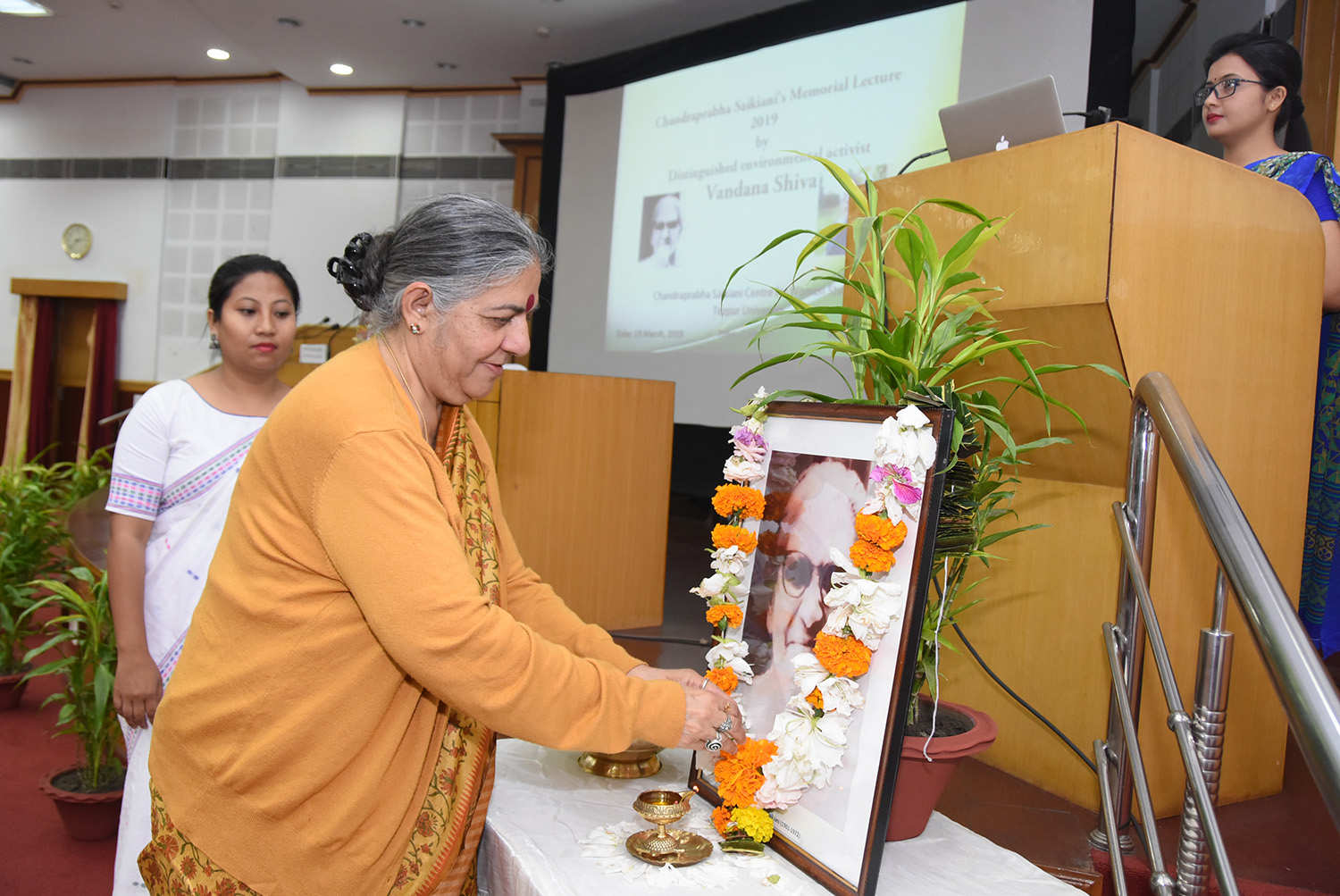 Chandraprabha Saikiani’s memorial lecture by distinguished environmental activist Dr. Vandana Shiva, 19th March, 2019